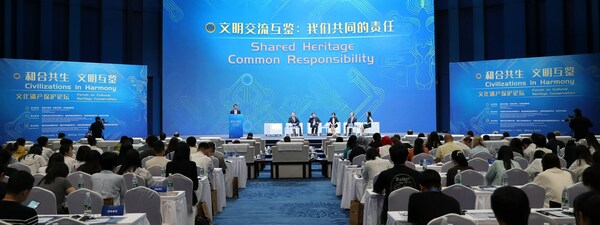 The Forum on Cultural Heritage Conservation with the theme “Civilizations in Harmony” is held in Beijing on Tuesday. (wang zhuangfei / china daily)
