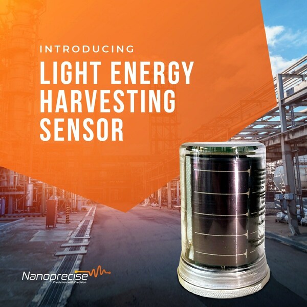 Nanoprecise Announces World’s First Light Energy Harvesting Predictive Maintenance Sensor