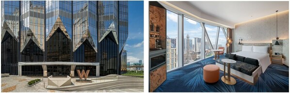 From left to right: Porte Cohere and Spectacular King Room with Cotai View