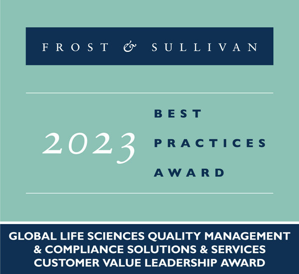 Verista Awarded by Frost & Sullivan for Providing Next-Generation Compliance and Quality Management Solutions in the Life Sciences Industry