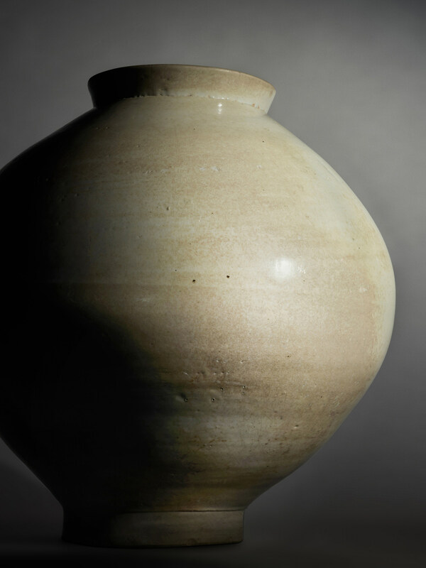 Rare White-Glazed Korean Moon Jar