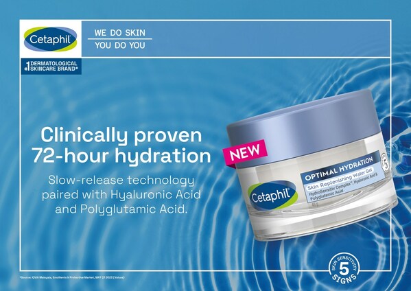 Hentikan kitaran dehidrasi dan sensitiviti kulit dengan Cetaphil® Optimal Hydration Skin Replenishing Water Gel BAHARU