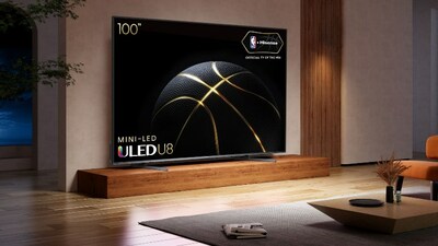 Hisense 100-inch U8K Mini-LED TV.