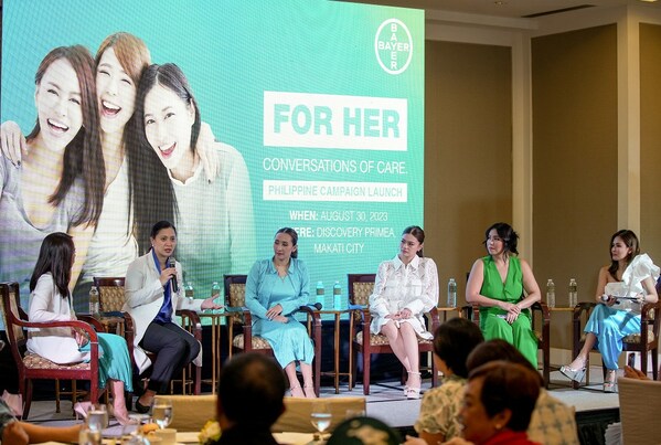Panel of speakers sharing conversations of care at launch event in the Philippines.
