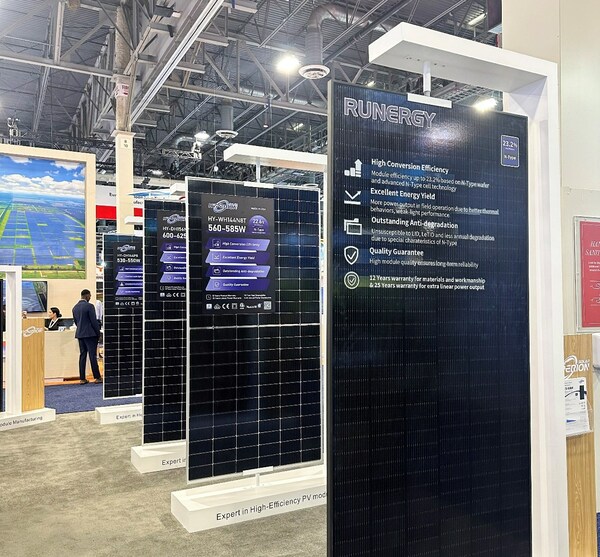 Runergy Shines Bright at RE+ in Las Vegas with New Generation N-Type Modules