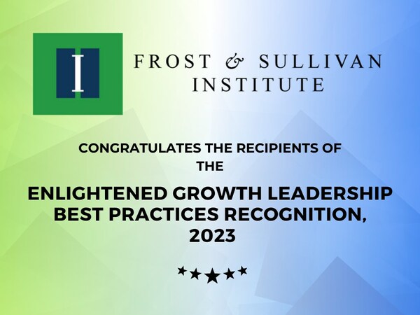 Frost and Sullivan Institute Honors Sustainability and Growth Trailblazers with Enlightened Growth Leadership Awards, 2023
