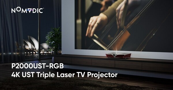 NOMVDIC Launches Top-of-the-Line 4K Ultra Short Throw Triple Laser TV Projector, P2000UST-RGB, Elevating the Display Experience