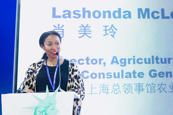 Lashonda McLeod Harper-Director of the Agricultural Trade Office in Shanghai delivered a welcome speech and a brief overview of the U.S. pet food industry.