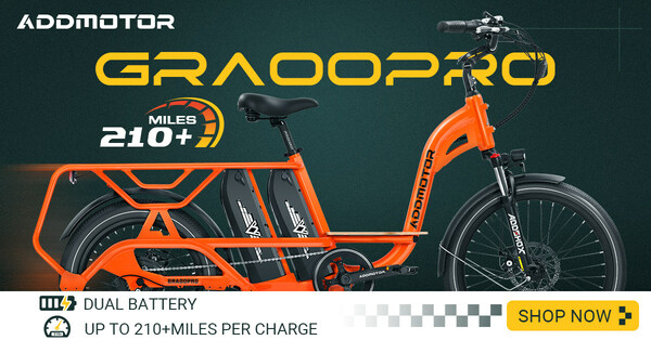 Addmotor Introduces GRAOOPRO Cargo E-Bike: 500 LBS Load Capacity & 210-Mile Long Range