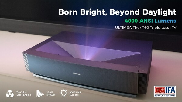Revolutionizing the Home Theater Experience: ULTIMEA Thor T60 Triple Laser TV Projector at 4000 ANSI Lumens