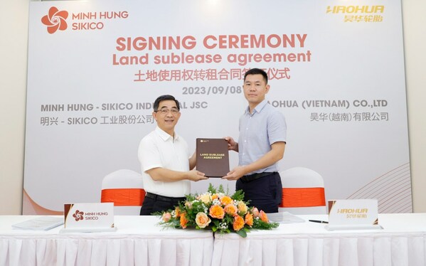 2023年9月8日明兴Sikico 工业园区开发商与昊华（越南）有限公司土地使用权转租合同签订仪式
