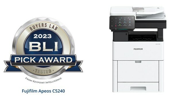 富士胶片商业创新A4彩色多功能机Apeos C4030荣获"BLI 2023明智之选大奖"
