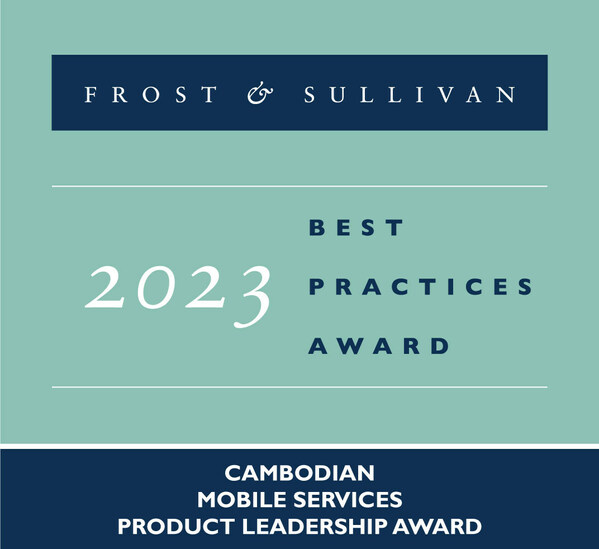 Frost & Sullivan Recognizes Cellcard with the 2023 Cambodian Product Leadership Award for Offering Innovative Products that Provide Affordable Access to Mobile Data
