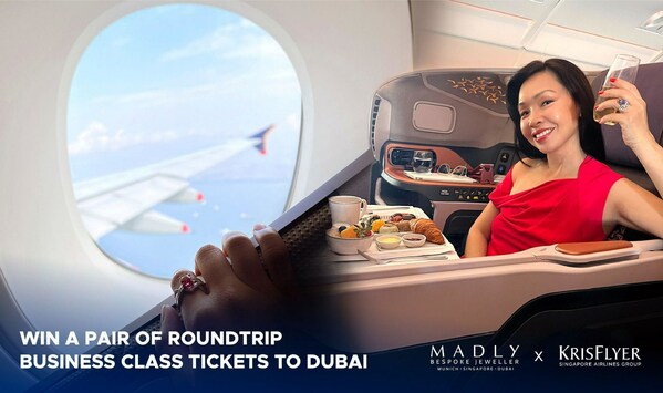Win a Pair of Roundtrip Business Class Tickets to Dubai* courtesy of MADLY Bespoke Jeweller and KrisFlyer