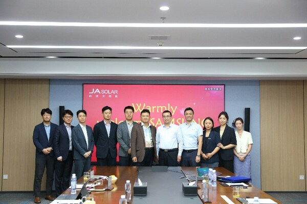 JA Solar and Samsung C&T Cement Partnership with Signing of New Strategic Cooperation Agreement