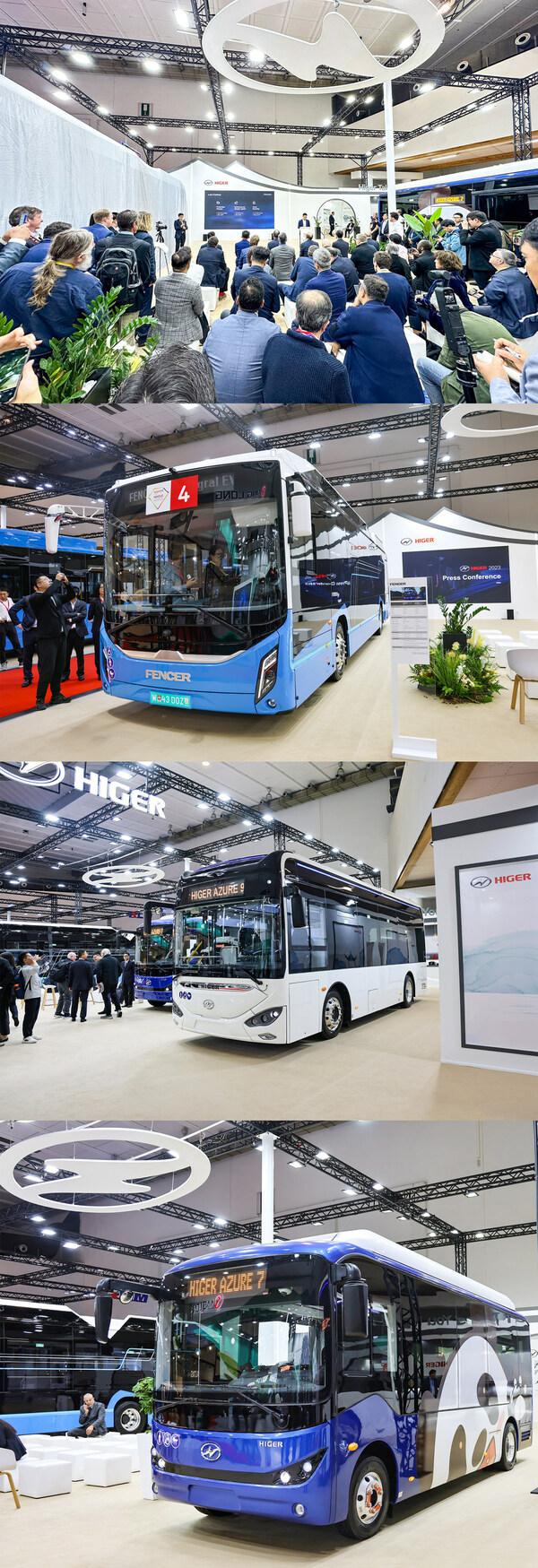 苏州金龙海格三款纯电巴士惊艳亮相2023比利时客车展