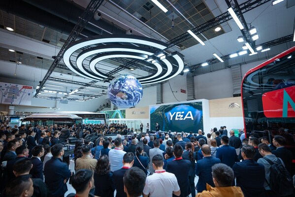 Yutong Steals the Show, Demonstrating Its Latest Technological Platform Achievement, YEA, at Busworld Europe 2023.