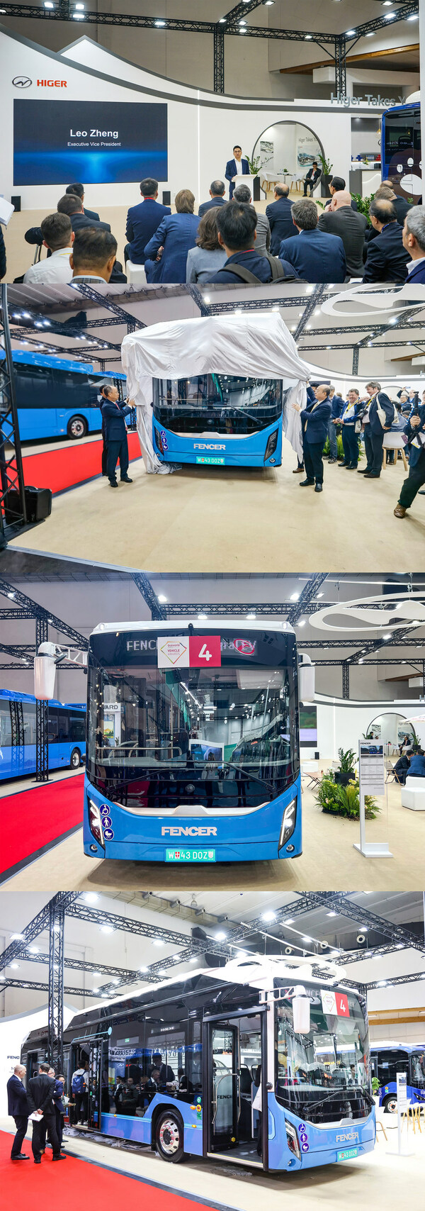 Premium Zero Emission Sub brand of Higer-FENCER and Fencer f1 Integral EV unveiled at Bus World Brussels 2023
