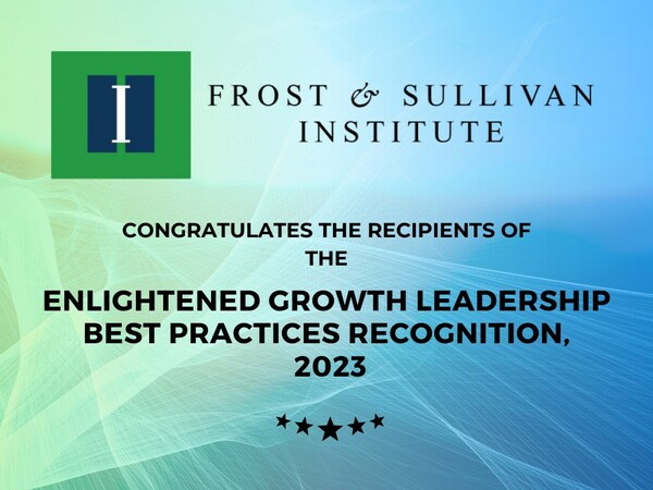 Frost & Sullivan Institute Recognizes Companies Making a Positive Impact on Society and Addressing Global Challenges