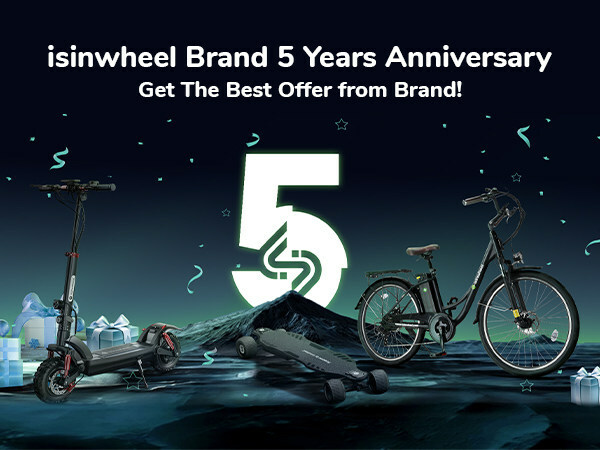 Join Smart E-Scooter and Mobility Brand isinwheel in Celebrating Five Years of Innovation and Sustainable Mobility