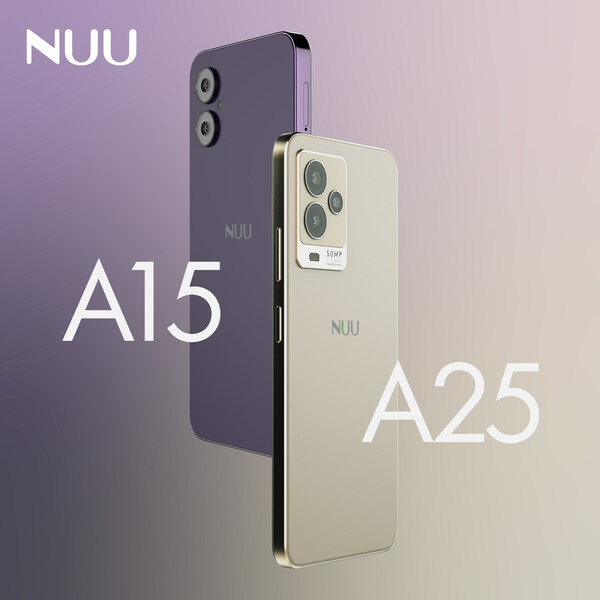 The A15 and A25 smartphones from NUU's latest A Series Lineup