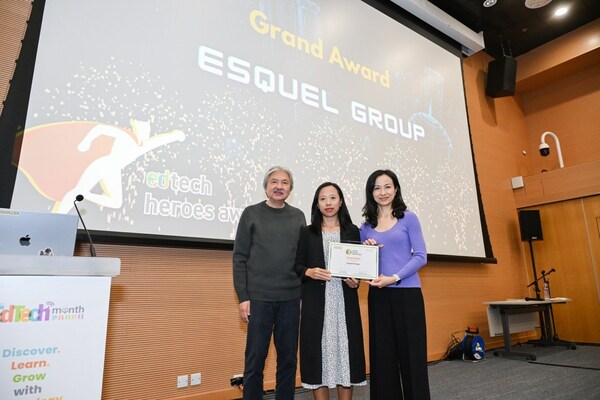 Photo 5：Presentation of the Grand Award (Enterprise) of EdTech Heroes Awards to Esquel Group