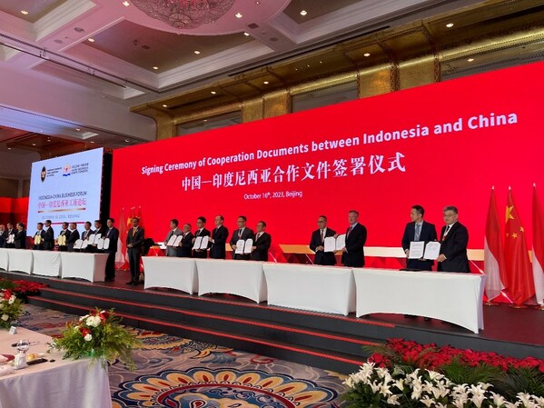 GDS and INA signed the agreements at the China–Indonesia Business Forum