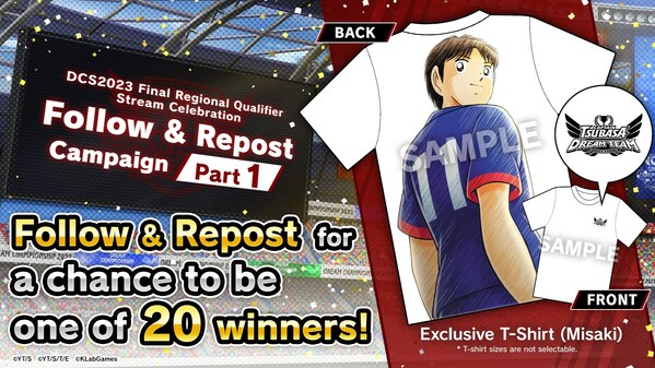KLab Inc., a leader in online mobile games, announced that its head-to-head football simulation game Captain Tsubasa: Dream Team will be holding the Final Regional Qualifiers for the Dream Championship 2023 from Saturday, October 21 to Saturday, November 4 to determine the number one player in the world.