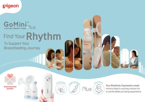 Find your rhythm with the launch of the Pigeon GoMini Plus Electric Breast Pump. With the addition of a new Rhythmic Expression Mode and weighing as much as a couple of strawberries, it's going to be such a big help in your new routine.