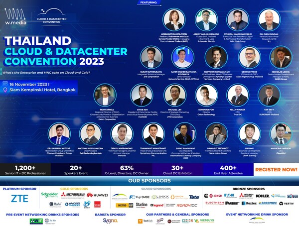 This November, join W.Media and hundreds of Technology Leaders and IT Professionals for our Annual Cloud & Data Center Convention to find out how you can be a part of the country's digital future. More Info at : https://w.media/events/thailand-cloud-datacenter-convention-2023/