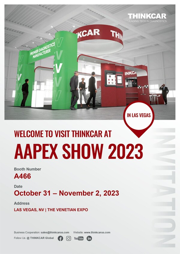 THINKCAR will participate in the AAPEX Auto Parts Exhibition to showcase innovative automotive diagnostic tools and smart solutions