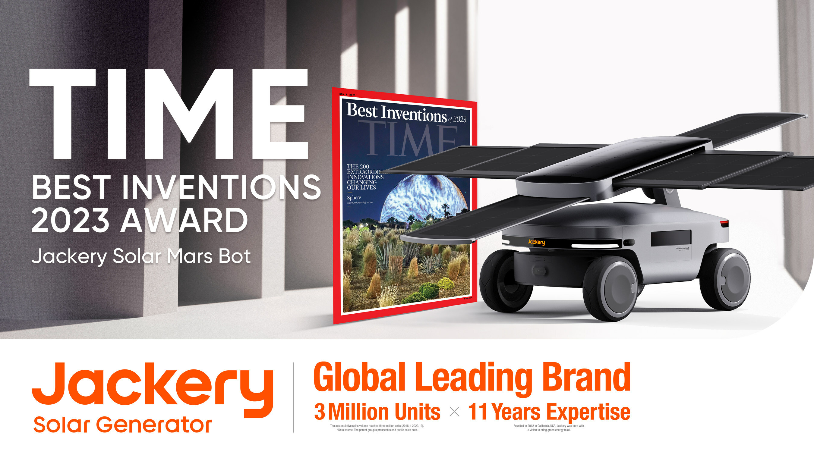 Jackery Solar Mars Bot Wins the Prestigious TIME Best Inventions of