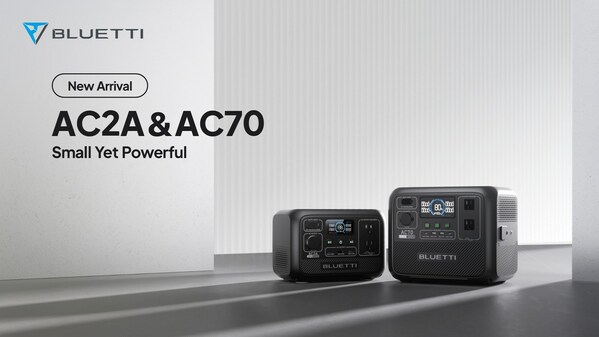 BLUETTI Unveils AC2A and AC70 Portable Generators for Fall Adventures