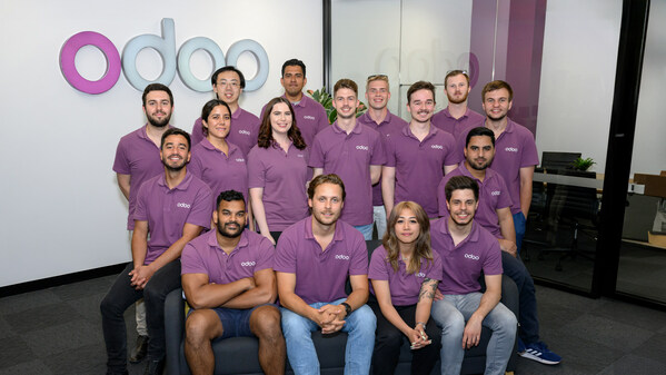 Odoo Australia team in the Gold Coast office. (Courtesy: Odoo)