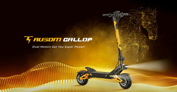 Ausom Unveils Gallop: Embracing the Super Power from a Dual-Motor Off-Road Electric Scooter