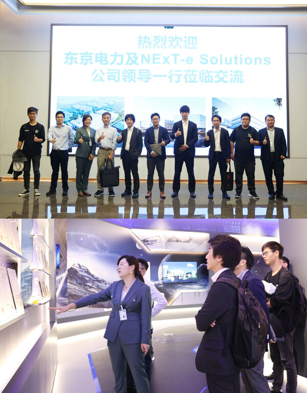 NExT-e Solutionsの社長と東京電力の幹部がBatteroTechの先端設備を視察、将来の協業を視野に