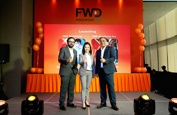 (From left): Binayak Dutta; Allison Grace Toh, Chief Agency Officer of FWD Insurance Berhad and Aman Chowla during the launch of FWD WealthLink and FWD WealthLink Pro