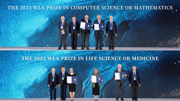 Five WLA Prize Laureates received medals at the 2023 WLA Prize Award Ceremony of the 6th World Laureates Forum on November 6.
