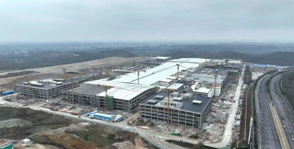 CATL’s New Energy Power and Energy Storage Battery Production Base under Construction in Guizhou as of December 5, 2022.