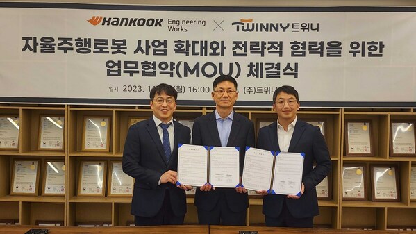 Twinny and Hankook Engineering Works Join Hands to Expand Autonomous Robot Development Business