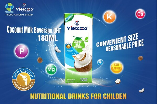 Vietcoco coconut milk beverage 180ml box is super convenient at a super economical price