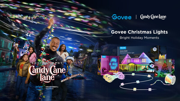 Govee Celebrates Successful Collaboration with Prime Video and Habitat for Humanity of Greater Los Angeles by Transforming Los Angeles Neighborhood into "Candy Cane Lane"