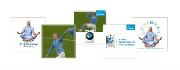 #H9meAzingMoments WITH ERLING HAALAND - MIDEA PRODUCTS DO HAVE AN OPINION ON ERLING HAALAND’S GOALS