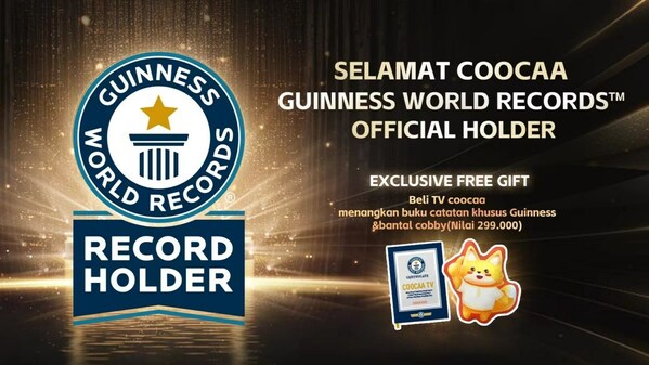 Coocaa TV No. 1 di Indonesia berbagi Guinness World Record kepada konsumen di acara 12.12