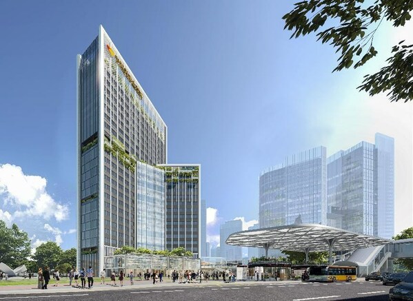 Renderings of the Green Innovation Industrial Park in the China-Singapore Tianjin Eco-City
