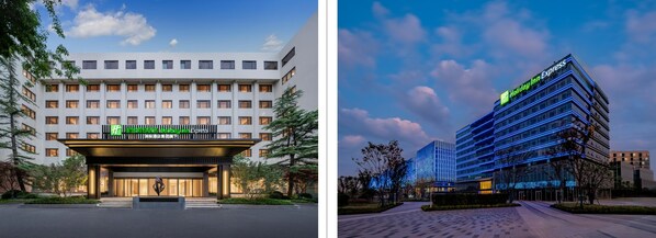 左起：北京礼士智选假日酒店、杭州萧山国际机场智选假日酒店