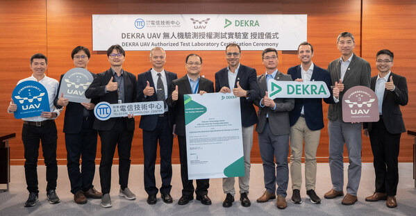 DEKRA launch the first Cybersecurity Testing & Certification Program for UAVs in cooperation with Taiwan's Telecom Technology Center (TTC)