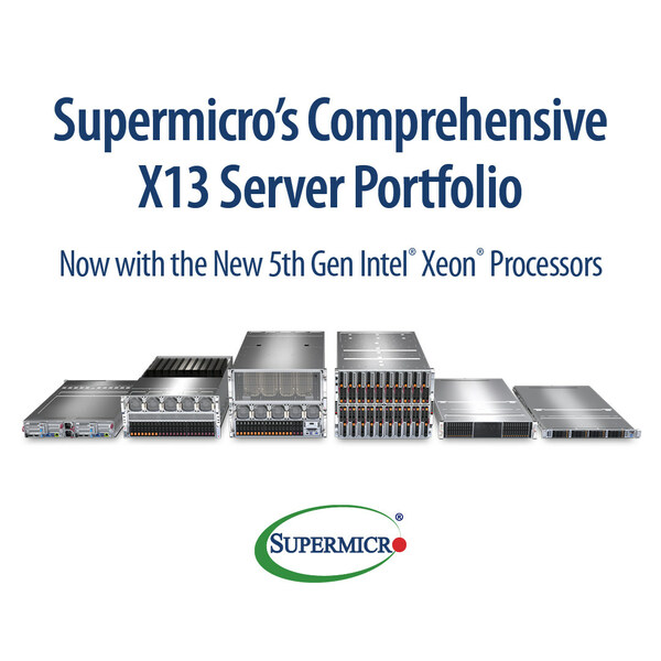 Supermicro、 AI、クラウド・サービス・プロバイダー、ストレージ、エッジ・コンピューティング向けに最適化した新しい 第５世代 インテル® Xeon® プロセッサー 搭載のラックスケール・ソリューションを発表