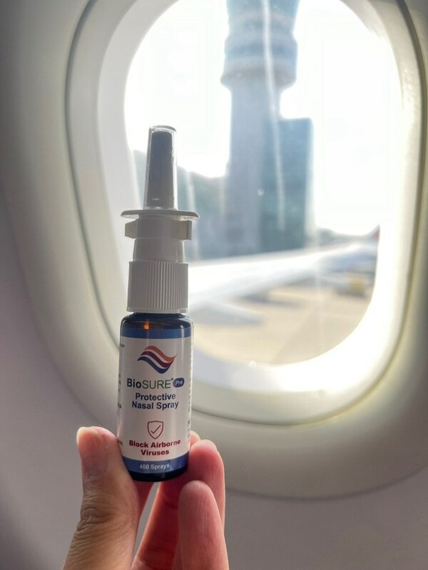 BioSURE Pro Protective Nasal Spray is lightweight and convenient for travel