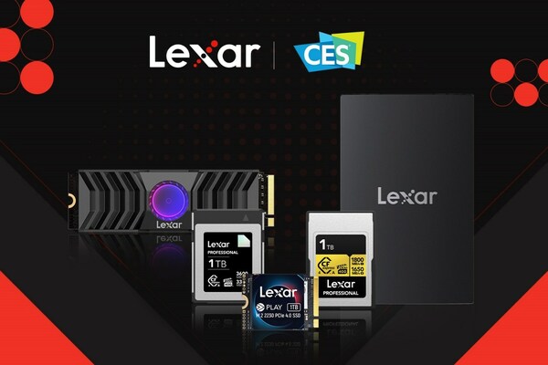 Lexar、CES 2024でプロ仕様の写真およびゲーム製品ラインアップを展示